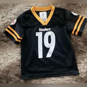 Pittsburgh Steelers Jersey KIDS 4T 4 Toddler Smith Schuster  19 Youth NFL Black